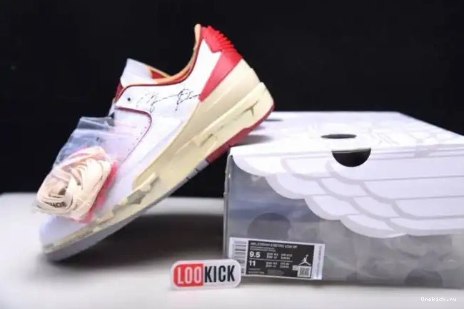 One Kick Retro White Low Red Jordan Off-White SP DJ4375-106 2 0520